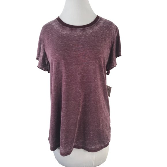 bp Tops - BP T-Shirt in Burgundy Royale (NWT)